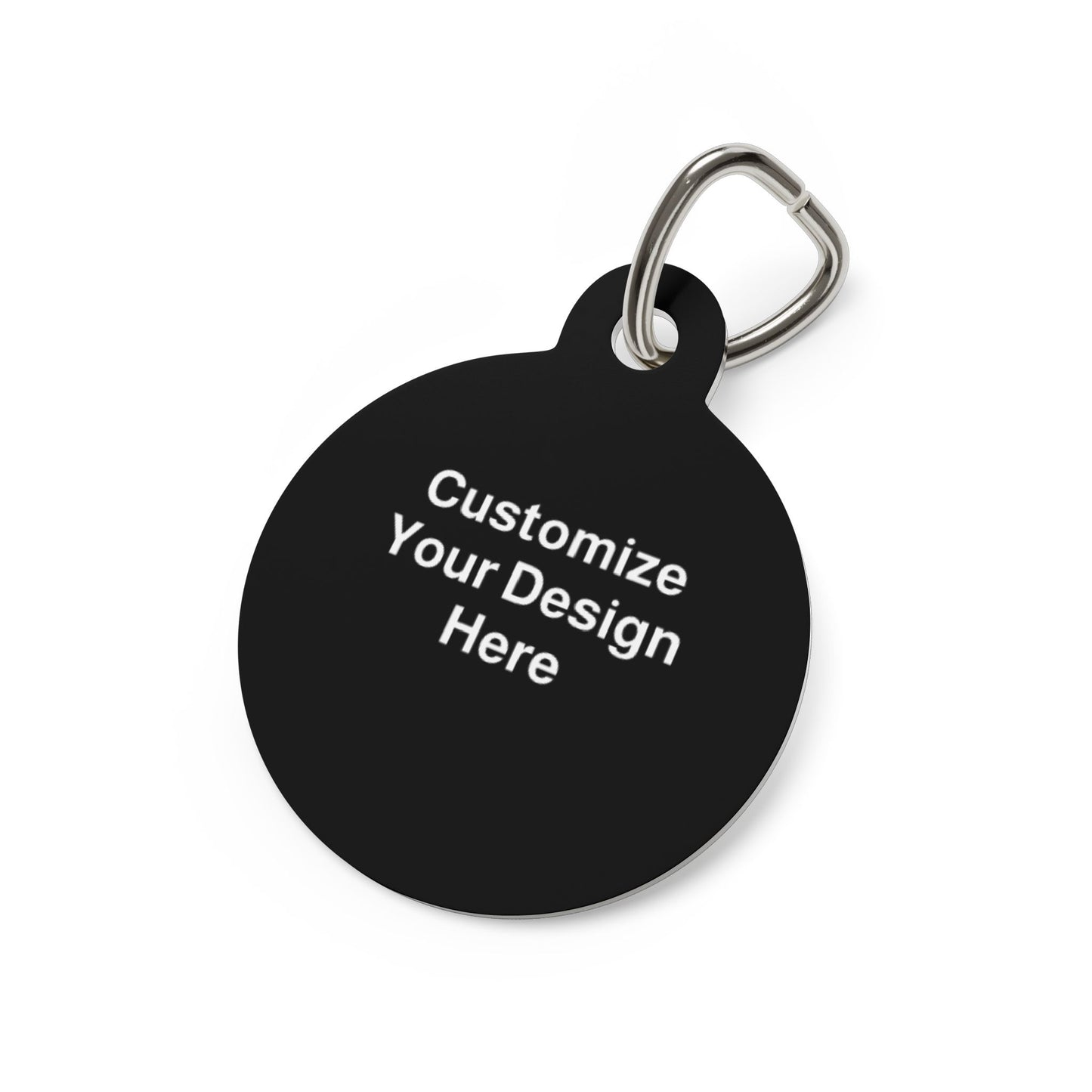 Personalizable Aluminum Pet Tag ID — Engraved Pet's Name & Contact Info for Safety and Personality