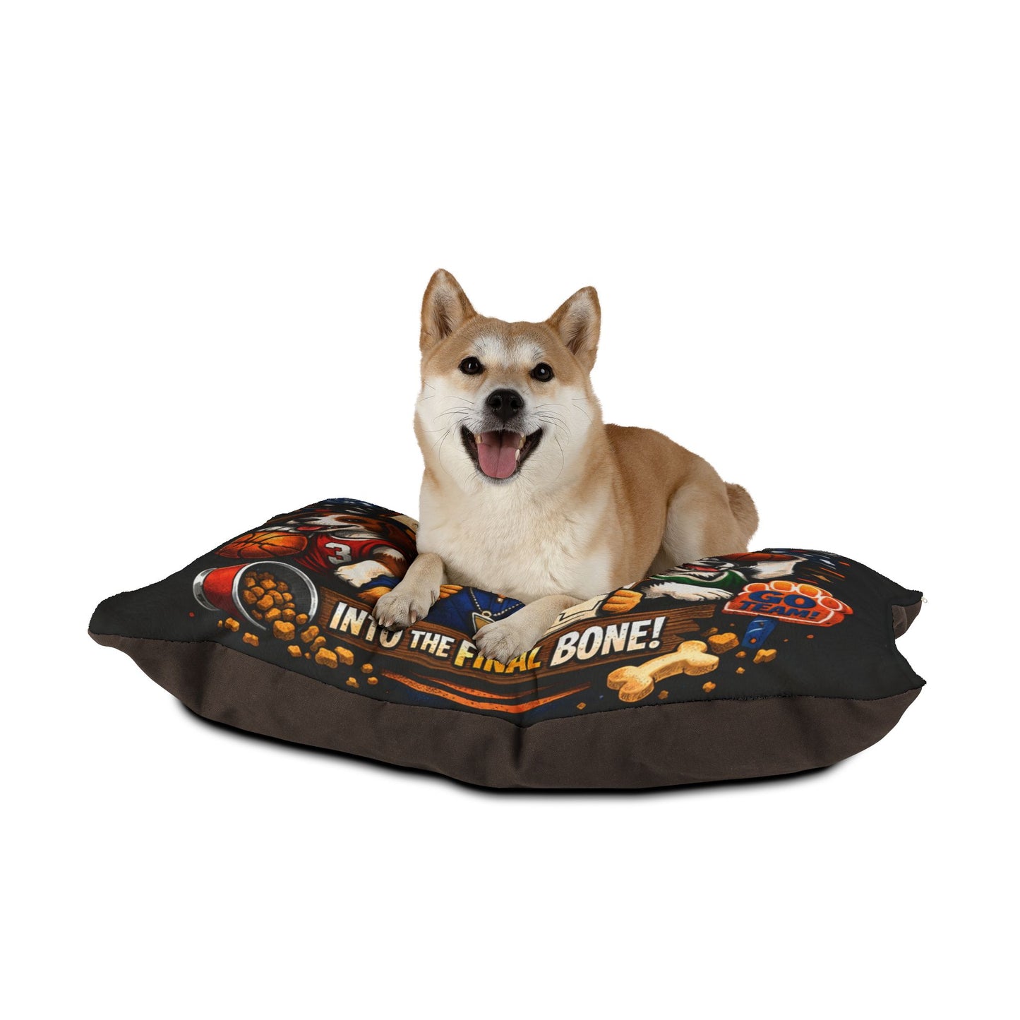 "Into The Final Bone" Bark Madness Pet Bed Pillow | Elite Basketball Series