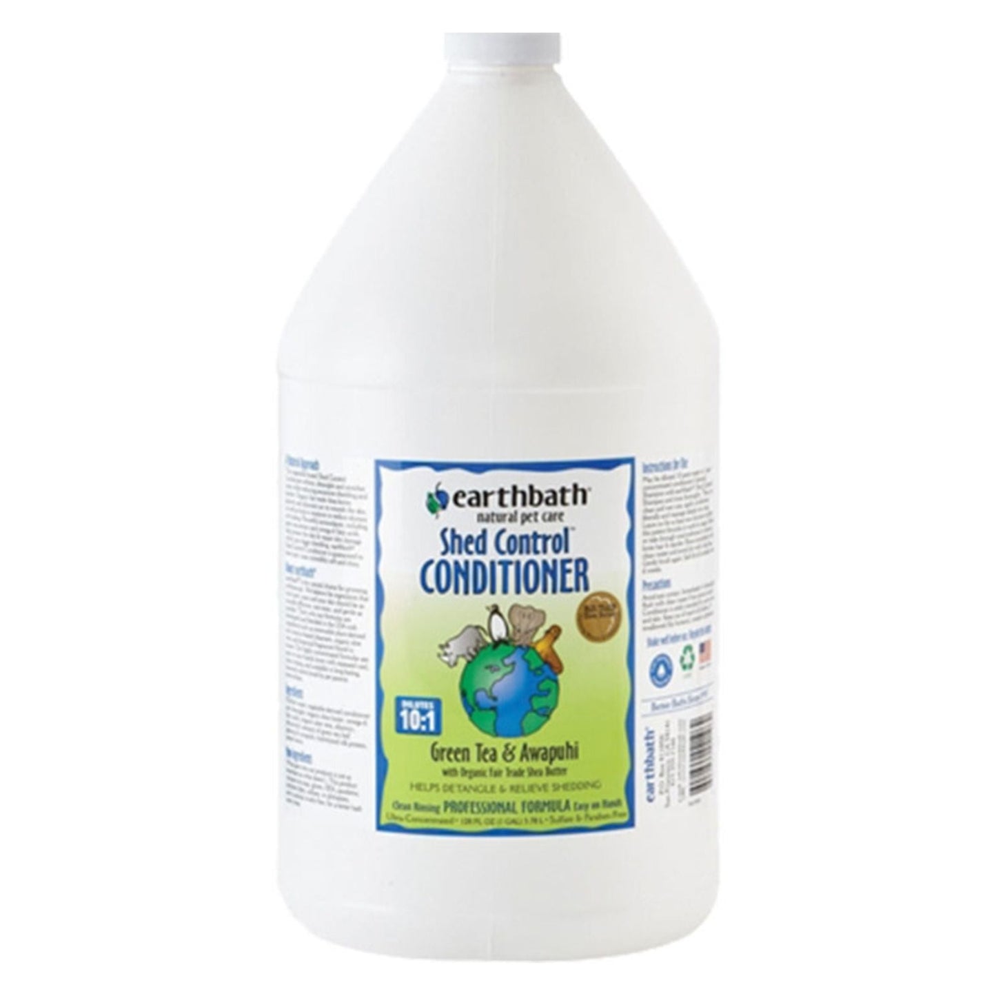 earthbath Shed Control Conditioner with green tea and awapuhi for dogs, 1 gallon jug