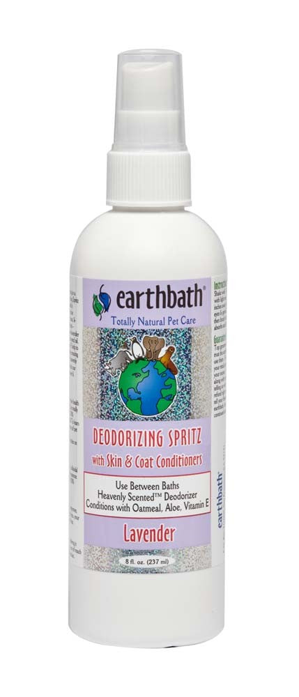 earthbath 3-in-1 Deodorizing Spray for dogs, lavender, 8 oz bottle