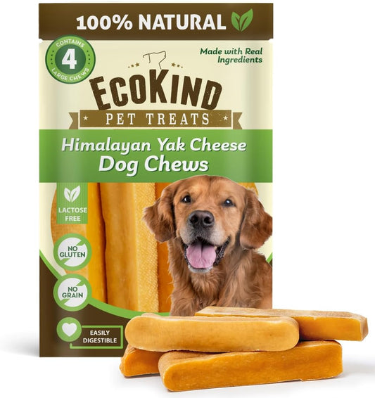 Himalayan Gold Yak Large Dog Chews: The Long-Lasting, All-Natural, High Protein Chew for Dental Health
