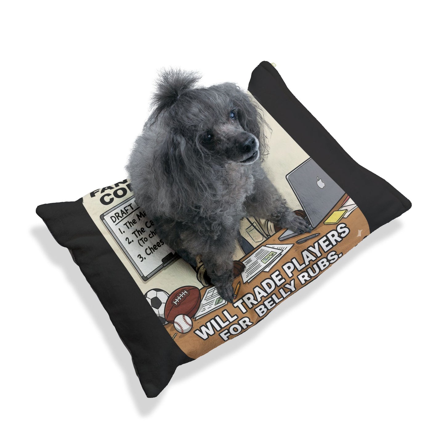 The "Executive Draft" Throne | Fantasy Commissioner Elite Pet Bed Pillow