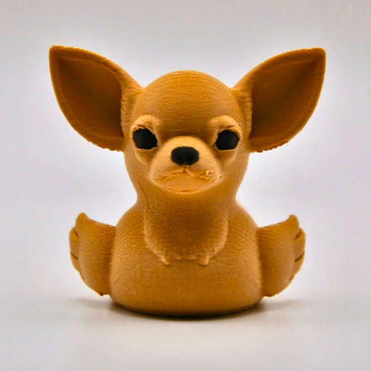 3D Printed Chihuahua Dog shaped as a Duck