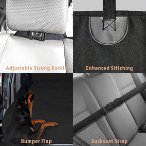 SUV Non-Slip Waterproof Universal Cargo Liner with Bumper Flap Protector and Storage Pockets
