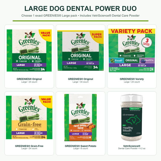 Large Dog Dental Power Duo — GREENIES® + VetriScience®