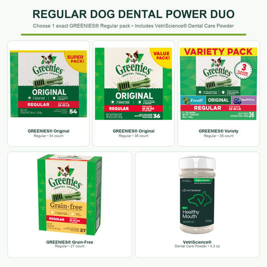 Regular Dog Dental Power Duo — GREENIES® + VetriScience®