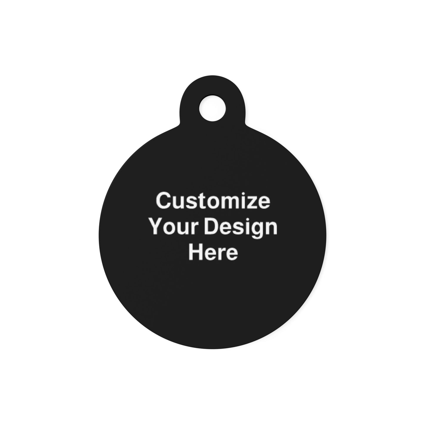 Personalizable Aluminum Pet Tag ID — Engraved Pet's Name & Contact Info for Safety and Personality
