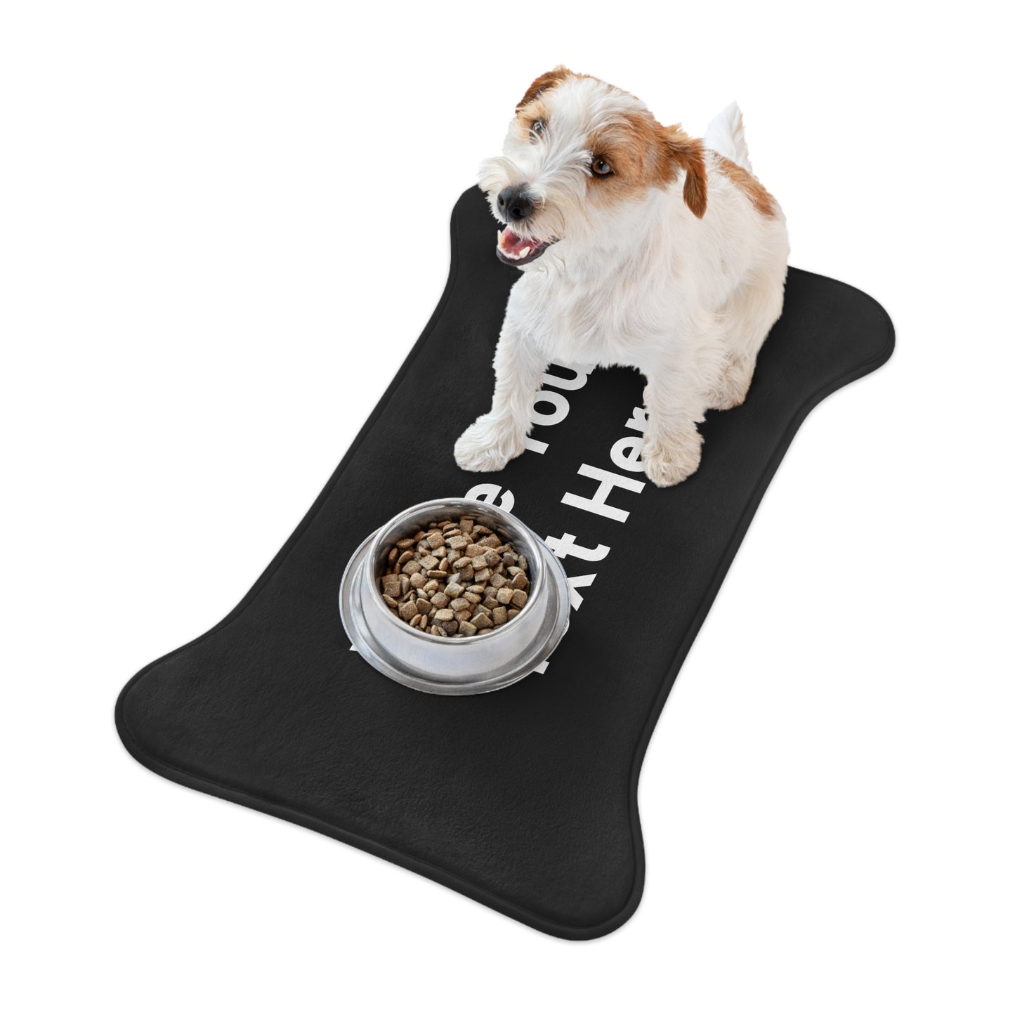 Custom Plush Anti-Slip Mealtime Pet Feeding Mat