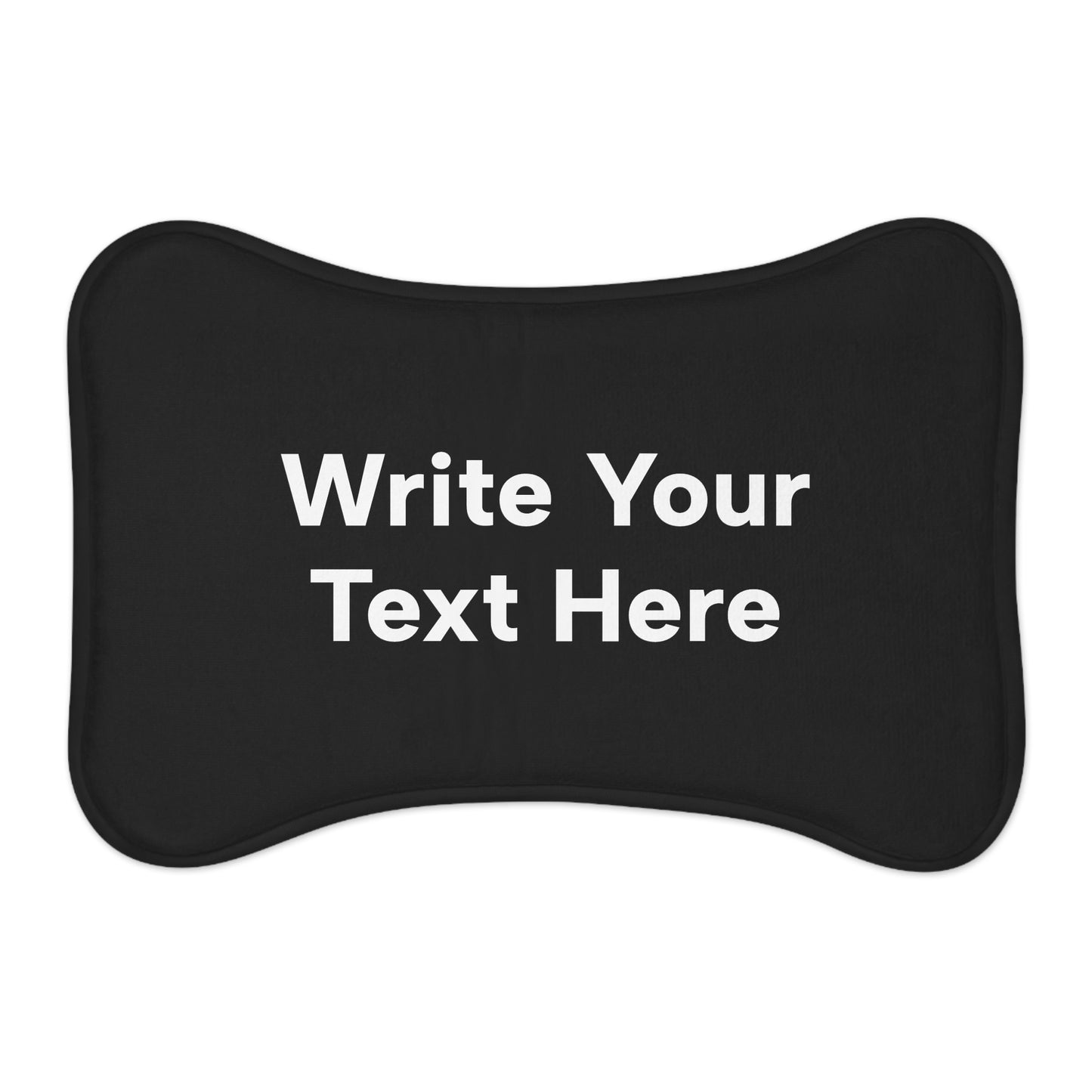 Custom Plush Anti-Slip Mealtime Pet Feeding Mat
