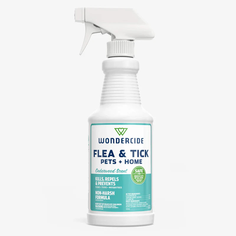 Wondercide® Flea & Tick Spray for Pets + Home — Natural Essential Oils | Rosemary, Cedarwood & Lemongrass