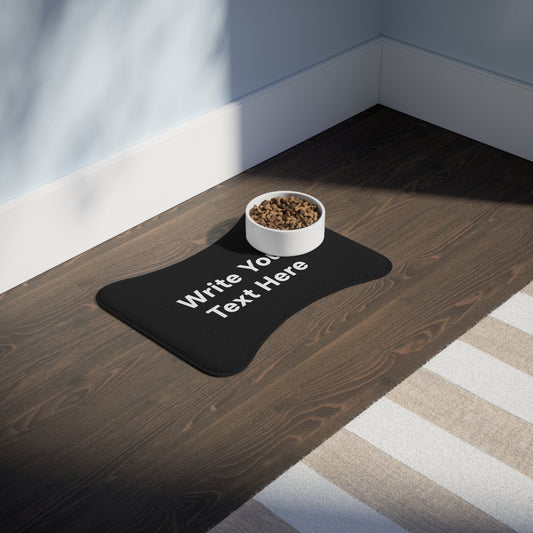 Custom Plush Anti-Slip Mealtime Pet Feeding Mat