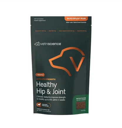 VetriScience GlycoFlex Plus Ultimate Strength Hip & Joint Supplement for Dogs