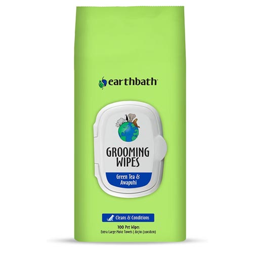 earthbath® Grooming Wipes | Green Tea & Awapuhi, 100 Count — Default Title