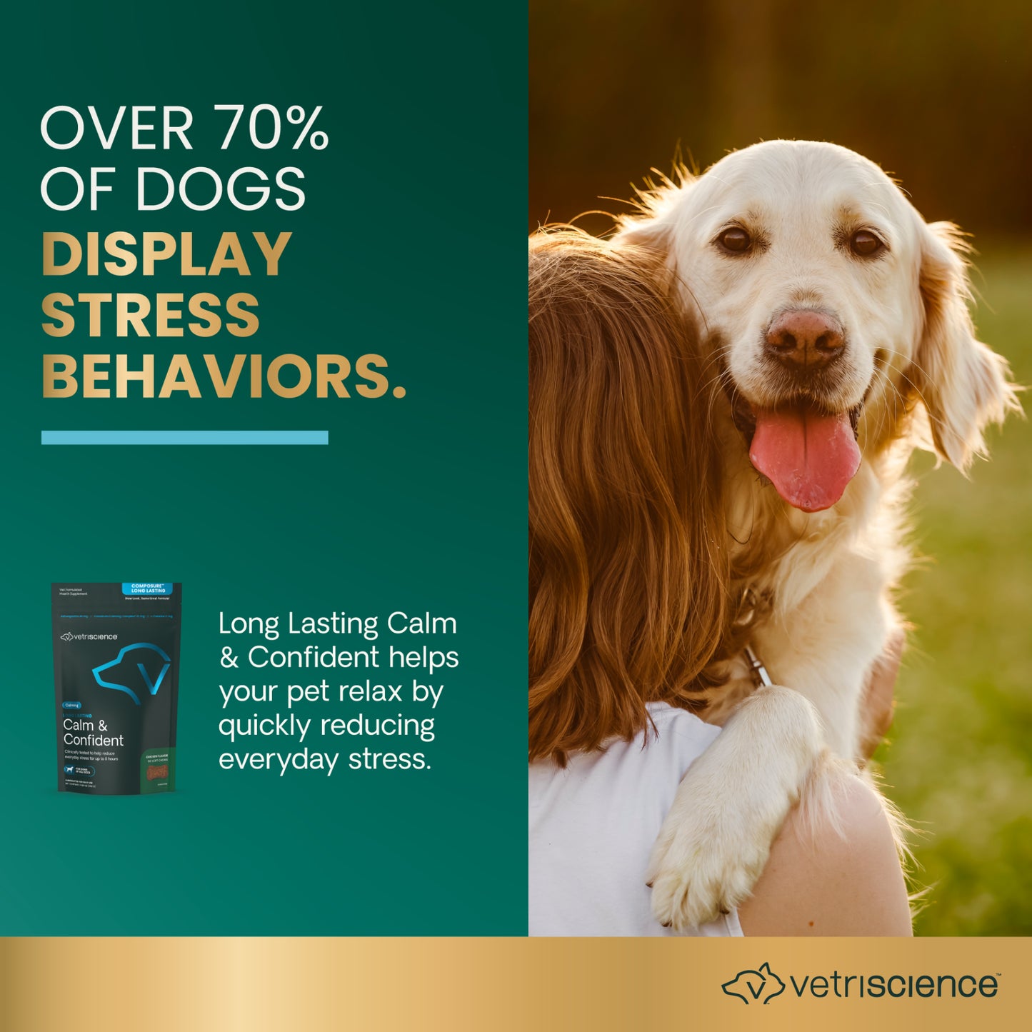 VetriScience® Composure Long-Lasting Calming Chews | 50 Count
