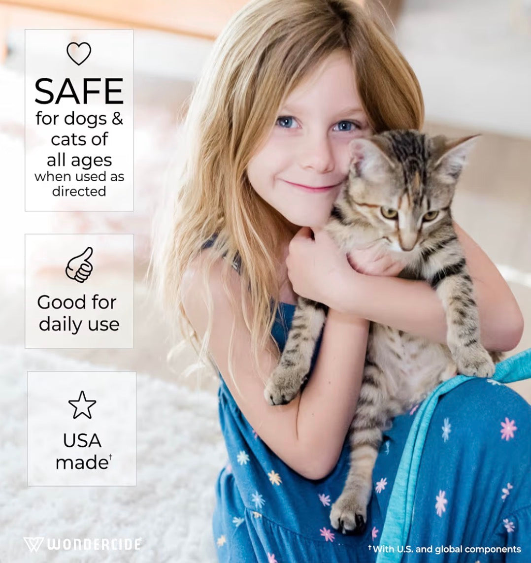Wondercide® Flea & Tick Spray for Pets + Home — Natural Essential Oils | Rosemary, Cedarwood & Lemongrass