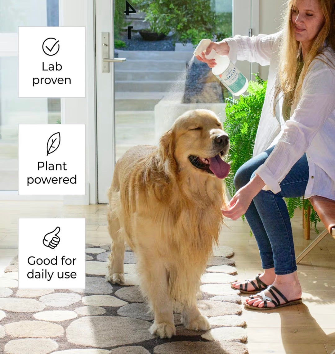 Wondercide® Flea & Tick Spray for Pets + Home — Natural Essential Oils | Rosemary, Cedarwood & Lemongrass