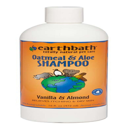 earthbath® Oatmeal & Aloe Itch Relief Shampoo | Vanilla & Almond, 16 oz — Default Title