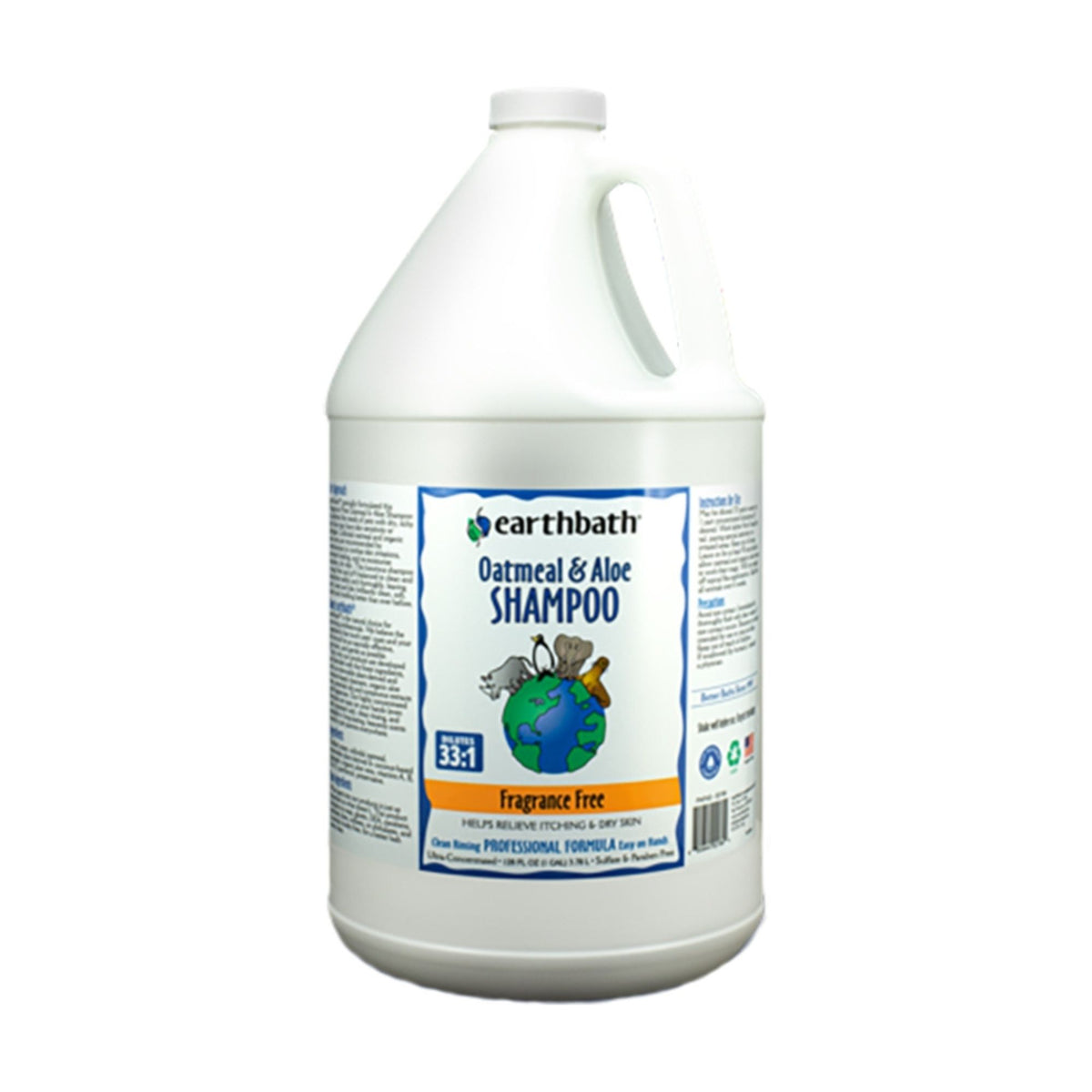 earthbath® Oatmeal & Aloe Itch Relief Shampoo | Fragrance Free, 1 Gallon — Default Title