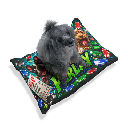 My Dog Hit the Parlay Sportsbook Dog Bed Pillow