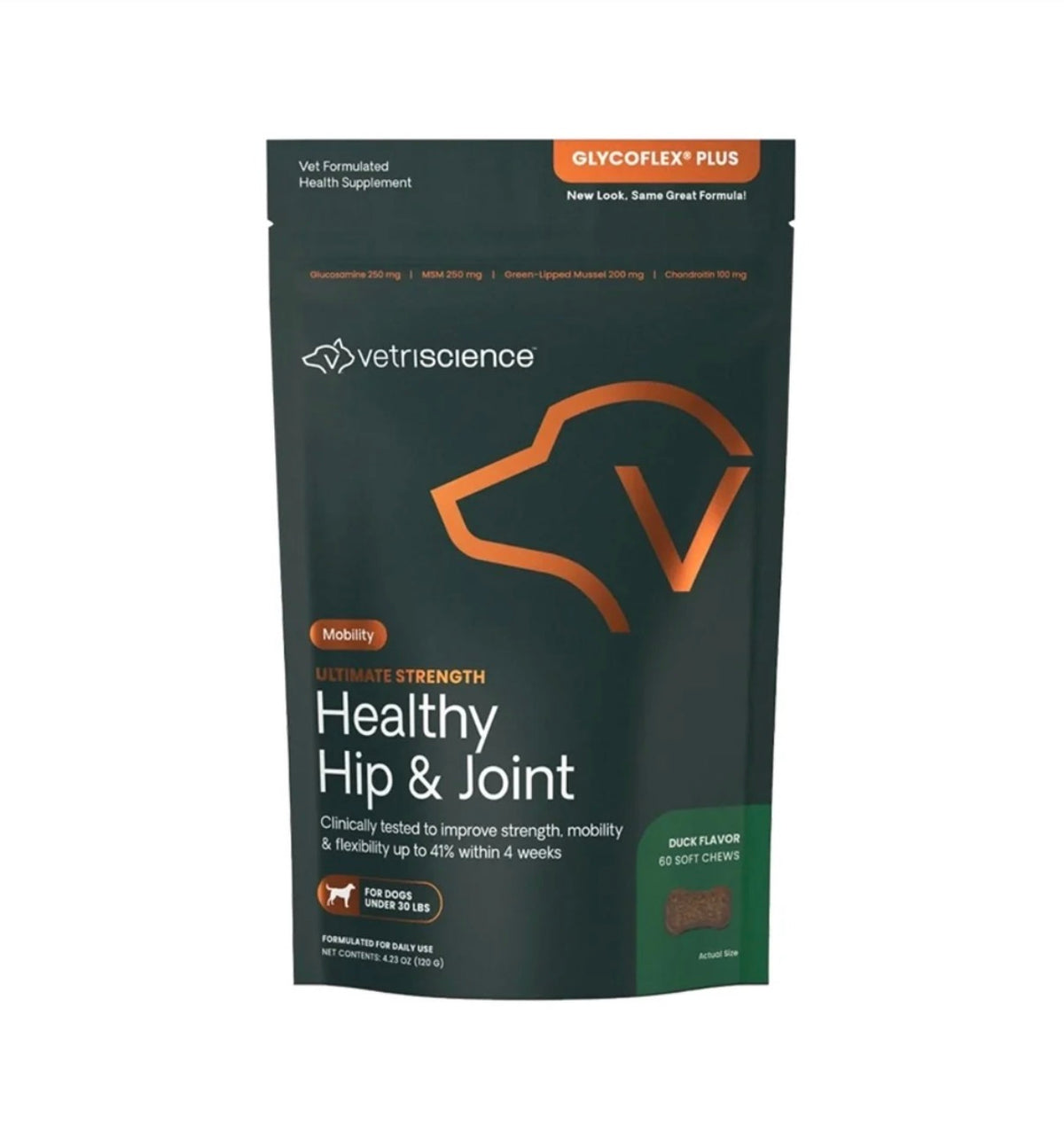 VetriScience GlycoFlex Plus Ultimate Strength Hip & Joint Supplement for Dogs