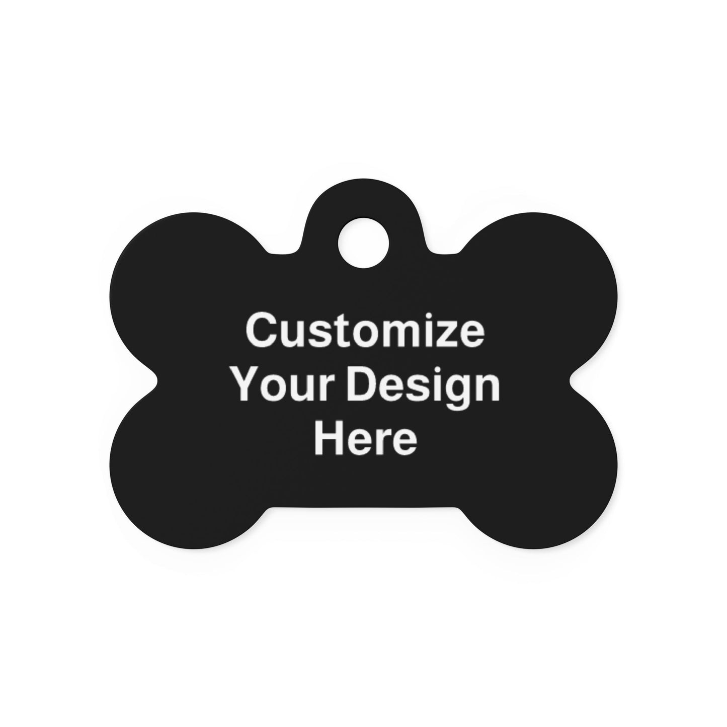 Personalizable Aluminum Pet Tag ID — Engraved Pet's Name & Contact Info for Safety and Personality