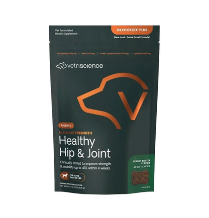 VetriScience GlycoFlex Plus Ultimate Strength Hip & Joint Supplement for Dogs