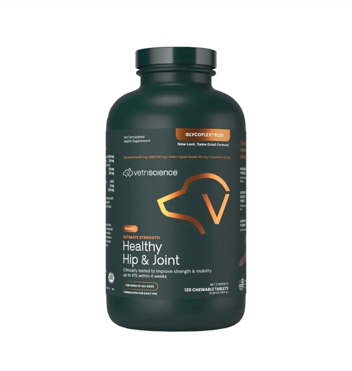 VetriScience GlycoFlex Plus Ultimate Strength Hip & Joint Supplement for Dogs