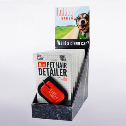 Lilly Brush Mini Pet Hair Detailer | Reusable Fur Remover for Car Interior, Carpet, Couch & Furniture