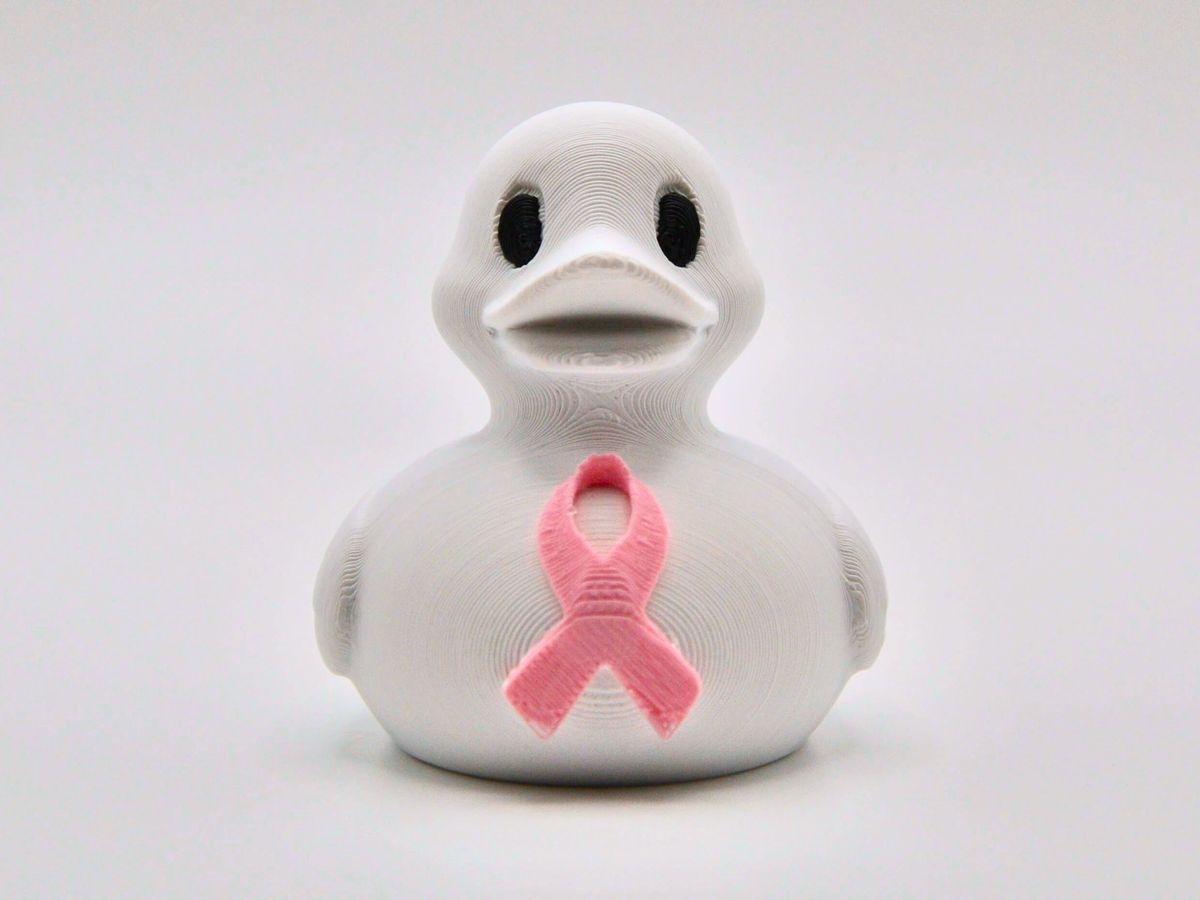 Breast Cancers Awareness Jeep Duck