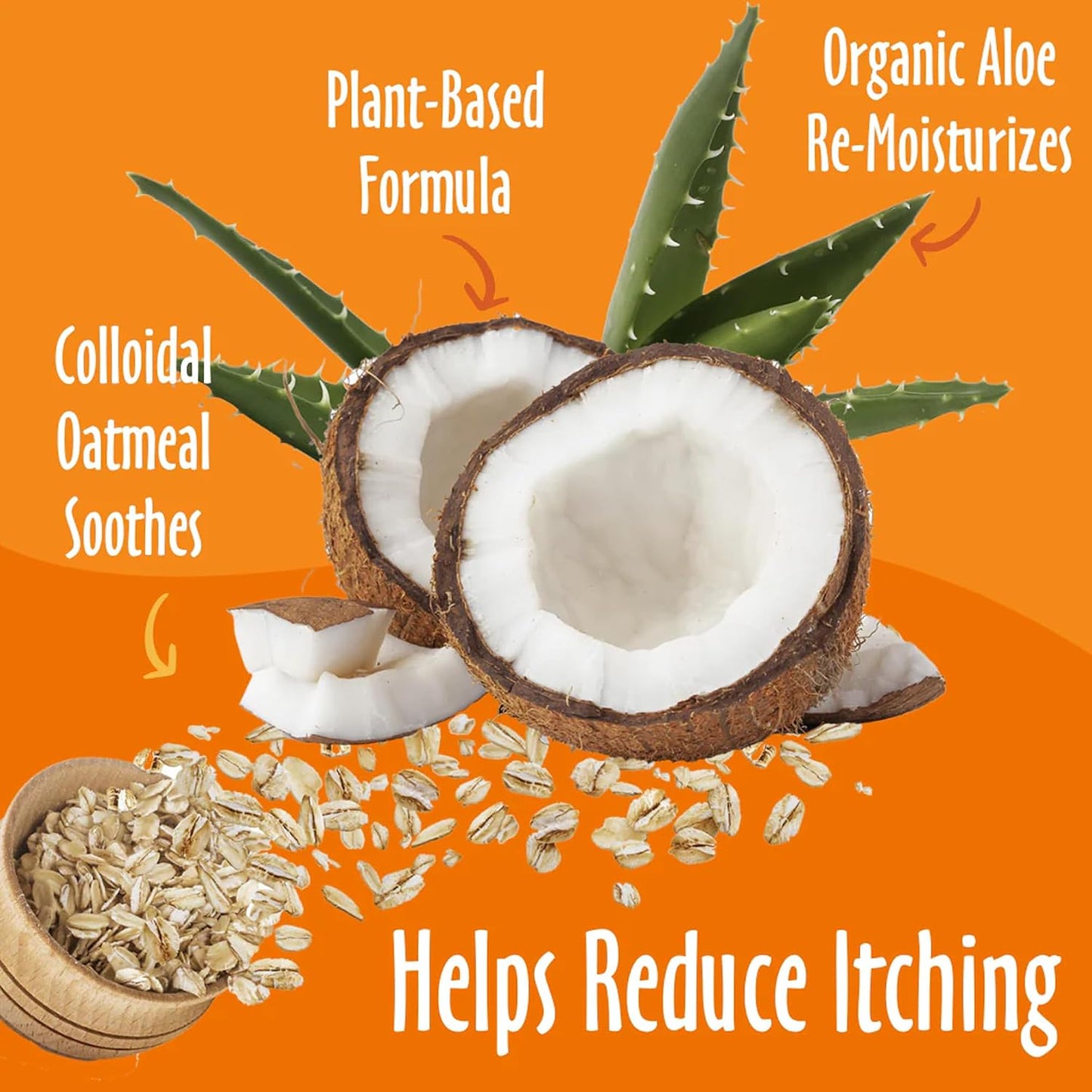 earthbath® Oatmeal & Aloe Itch Relief Shampoo | Vanilla & Almond, 16 oz and 1 Gallon