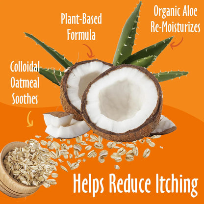 earthbath® Oatmeal & Aloe Itch Relief Shampoo | Vanilla & Almond, 16 oz and 1 Gallon