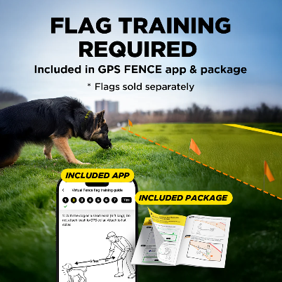 No Subscription GPS Dog Fence — App-Controlled Wireless Boundary System for Large Properties (Dogtra®)