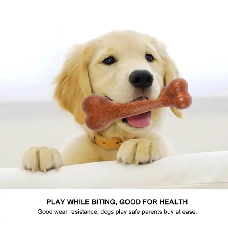 Indestructible Bacon & Beef Dog Chew Toys - Ultimate Tough Bone for Aggressive Chewers