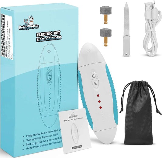 Blue Nail Grinder Low Noise Multipurpose Vibration 3 Speed with USB for All Sizes
