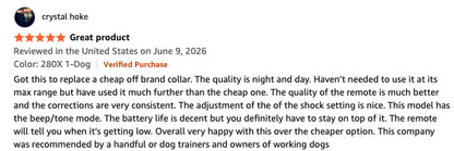 Dogtra® 280X Remote Dog Training Collar | ½-Mile Range | Waterproof | Rechargeable | 1-Dog & 2-Dog Systems