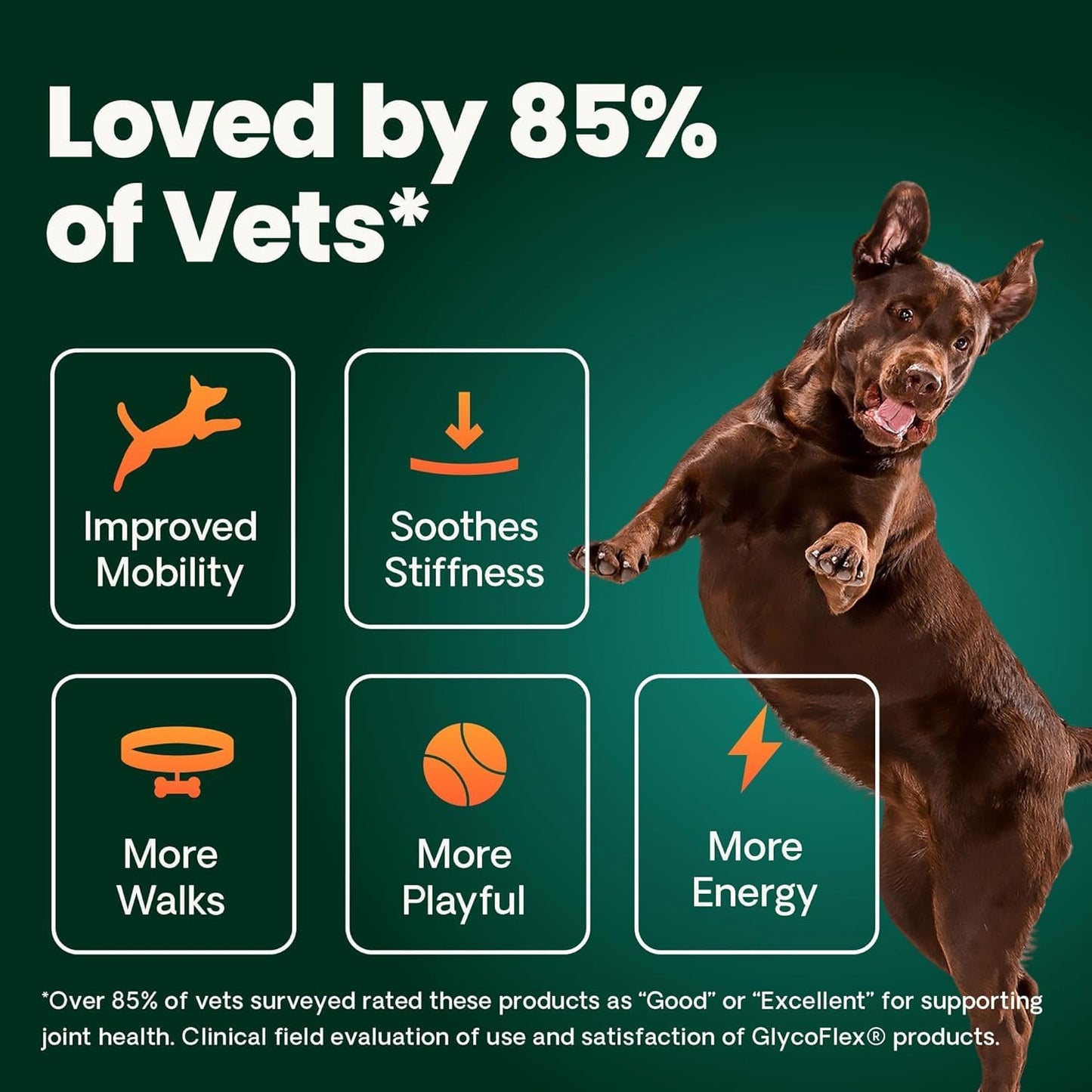 VetriScience® Ultimate Strength Hip & Joint Chews | Duck, 60 Count