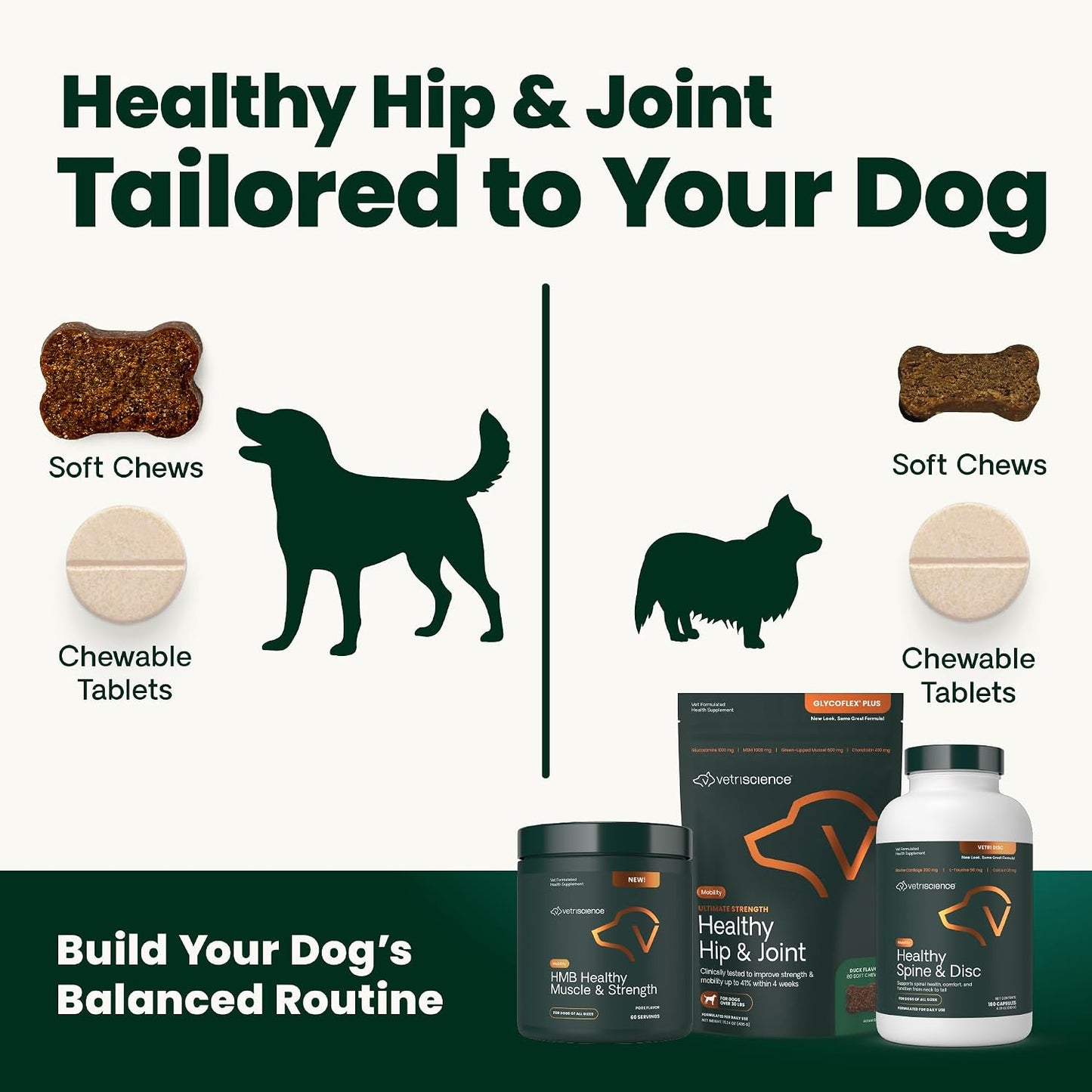 VetriScience® Ultimate Strength Hip & Joint Chews | Duck, 60 Count