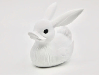 Lucky White Rabbit Jeep Duck