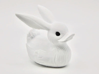 Lucky White Rabbit Jeep Duck