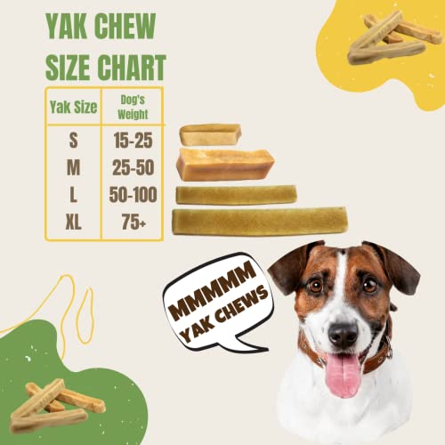 EcoKind Pet Treats Himalayan Large Gold Yak Dog Chews: The Long-Lasting, All-Natural, High Protein Chew for Dental Health
