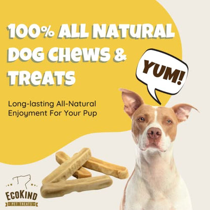 EcoKind Pet Treats Himalayan Large Gold Yak Dog Chews: The Long-Lasting, All-Natural, High Protein Chew for Dental Health