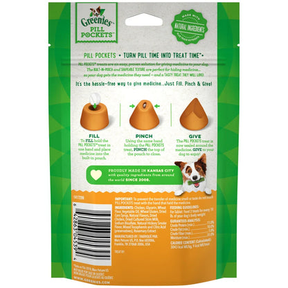 GREENIES™ Pill Pockets™ Tablet Size Dog Treats | Chicken, 30 count 3.2 oz