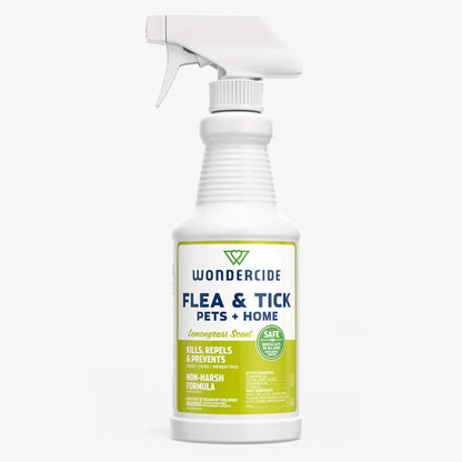 Wondercide® Flea & Tick Spray for Pets + Home — Natural Essential Oils | Rosemary, Cedarwood & Lemongrass