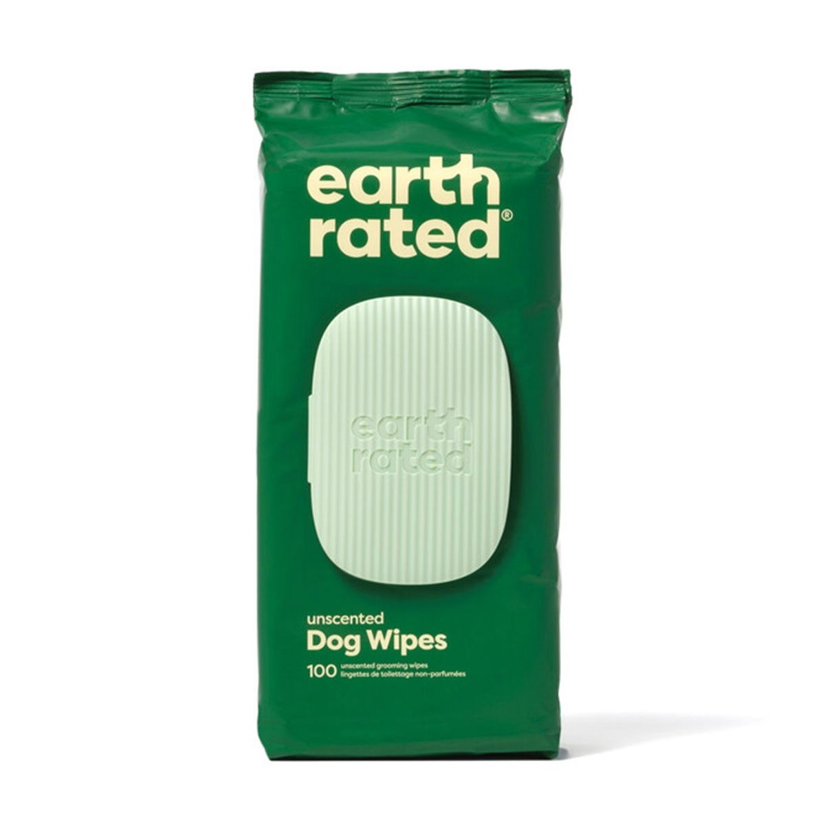 Earth Rated Unscented Dog Grooming Wipes, 100 count