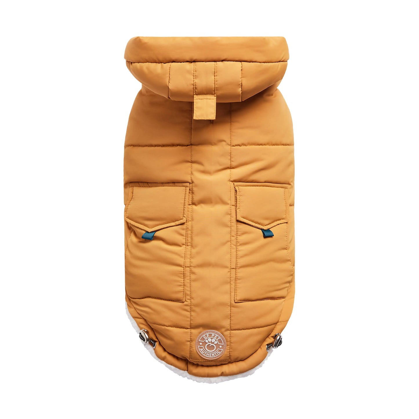 Super Puff Dog Parka Yellow Luxury Winter Pet Coat