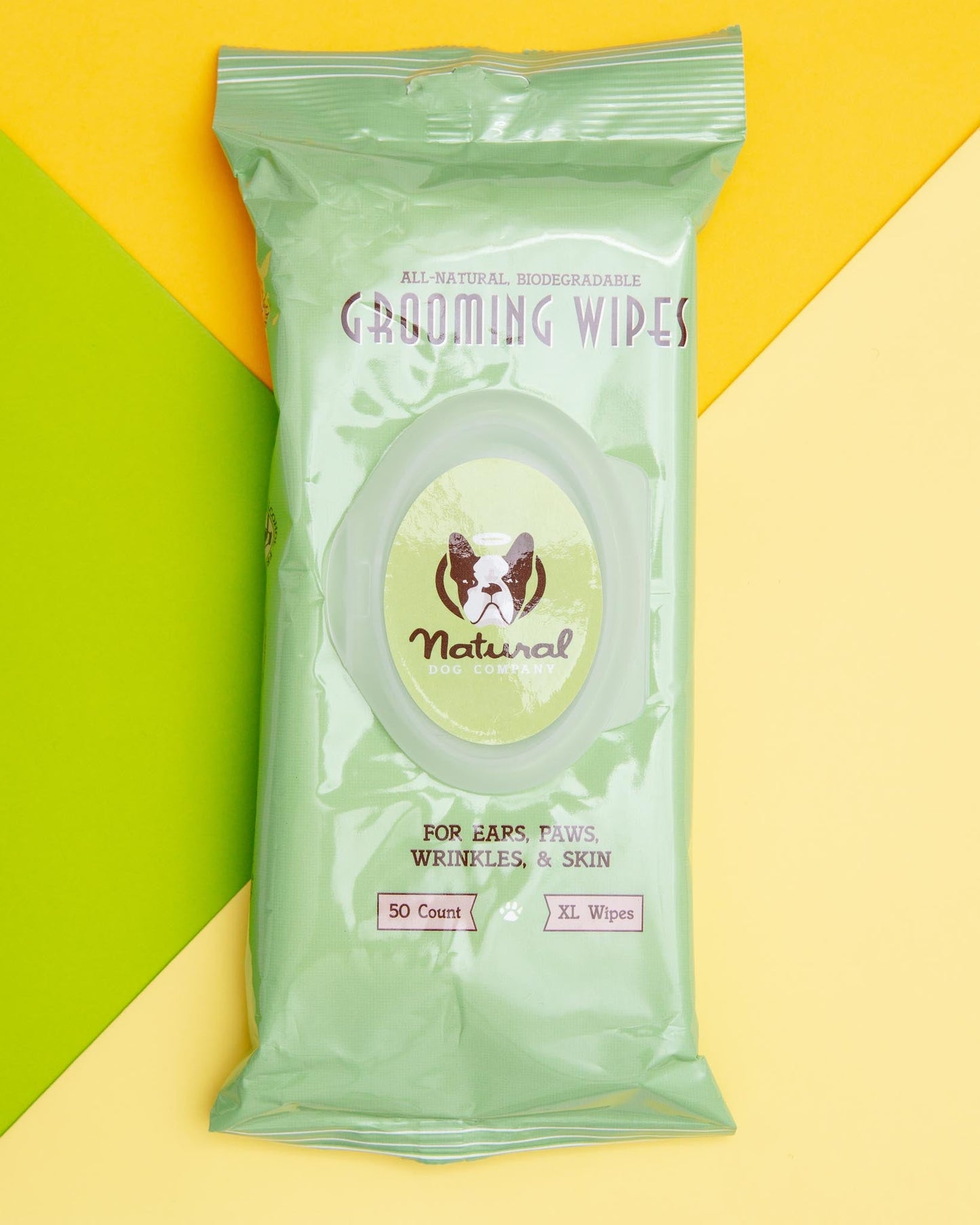 Natural Dog Company Grooming Wipes, 50 count