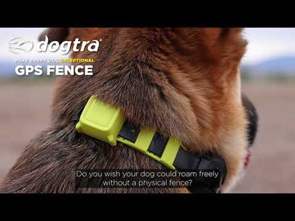 Dogtra No-Subscription GPS Dog Fence - Static Shock & Pager Training Collar, Phone-Connected, Bluetooth-Enabled, App-Control, 3/4 Acre Minimum Coverage Wireless Boundary System for Large Properties & Camping