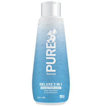 TropiClean PURE Breezy Fresh 2-in-1 Shampoo and Conditioner, 22 oz