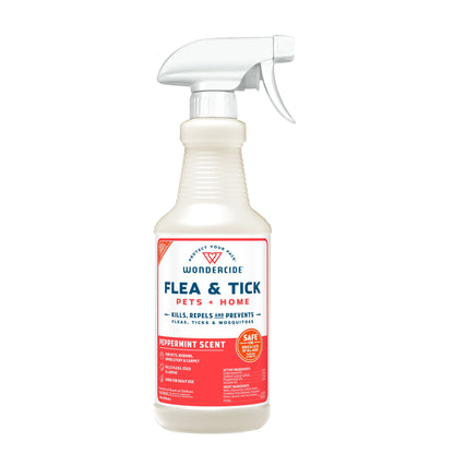 Wondercide Flea and Tick Spray for Pets and Home, Peppermint, 16 oz